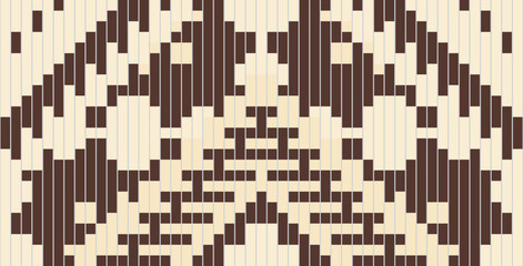 Pillow Traditional Pattern Dressfolk Embroidery, Aztec Geometric Ornament Print. Design for Carpet, Wallpaper, Clothing, Wrapping, Fabric