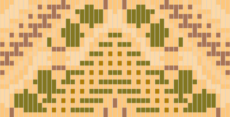 Fototapeta premium Turkish Arabic Geometric Pattern Designfolk Embroidery, Aztec Geometric Ornament Print. Design for Carpet, Wallpaper, Clothing, Wrapping, Fabric