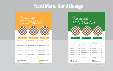 Food Menu & Restaurant Menu Card Design