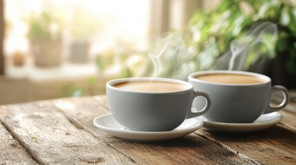 Obraz premium The Cozy Coffee Cups