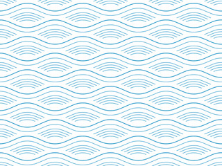 Seamless background pattern with waves