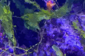 Oil paintings and various flowers, marine creatures, roses, peonies, tigers, and beauty