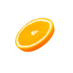Orange slice, cutout, full depth of field.