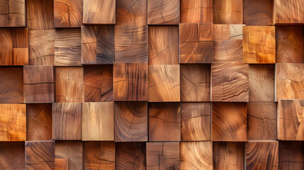 wooden acoustic panels wall texture , seamless pattern. Generative AI.