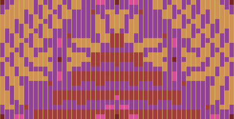 Traditional Thai Art Ikat Design Pattern Drawingfolk Embroidery, Aztec Geometric Ornament Print. Design for Carpet, Wallpaper, Clothing, Wrapping, Fabric