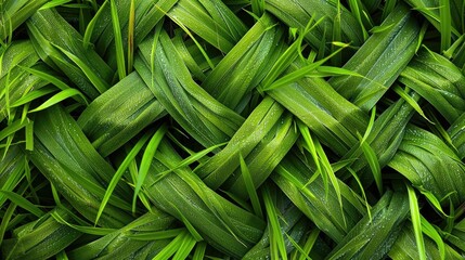 Uncommon patterns seen in garden grass