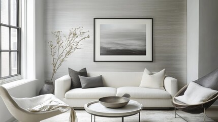 A sleek and modern picture frame crafted from polished aluminum, featuring a lustrous silver finish. Its minimalist design complements any décor, highlighting artwork with a sophisticated touch. 