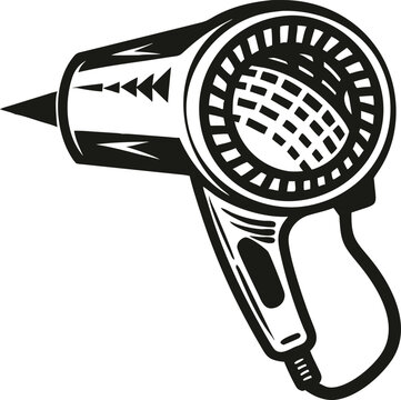 recommend clip art: Hair dryer vector line art