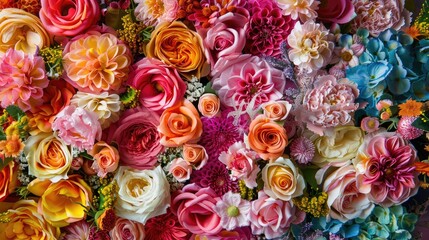 Vibrant floral backdrop