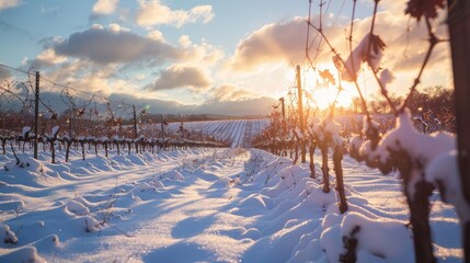 vineyard during the winter