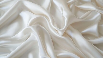 Obraz premium White silk fabric with versatile crepe satin finish