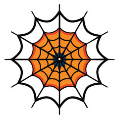 Halloween spider web vector 