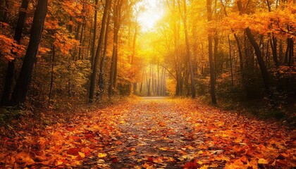 Fototapeta premium A Journey Through Autumn’s Beauty