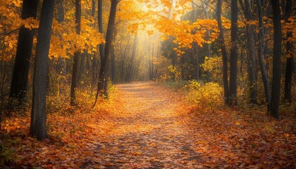 Obraz premium A Journey Through Autumn’s Beauty