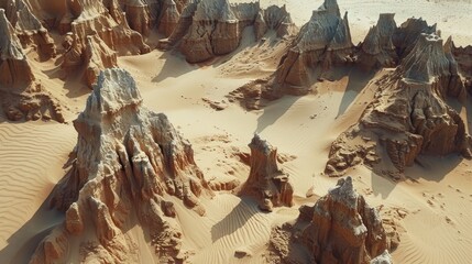 Formations made of sand