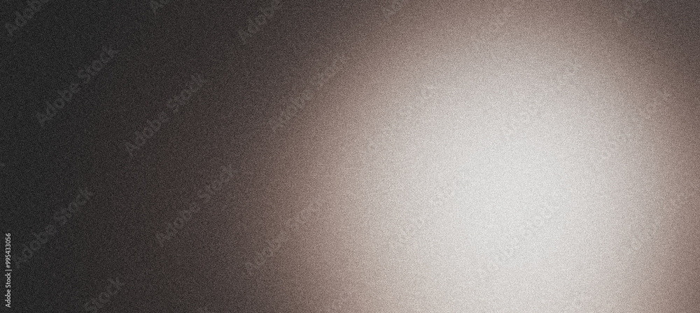 Poster Black grainy texture fading to white gradient background with a subtle vignette