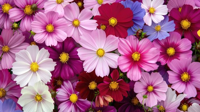 Flowering Herbaceous Plant Cosmos bipinnatus