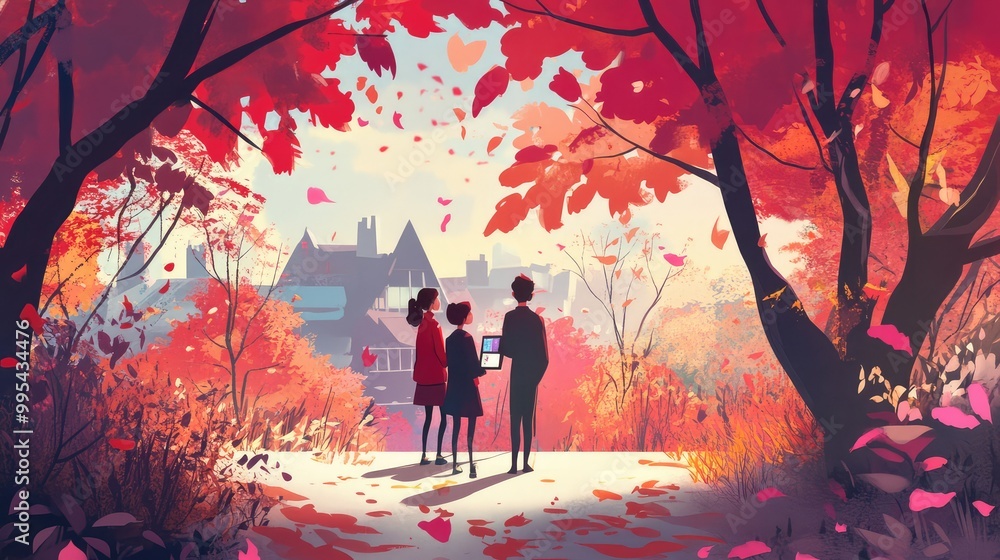 Poster A digital art class where students create animated stories on tablets