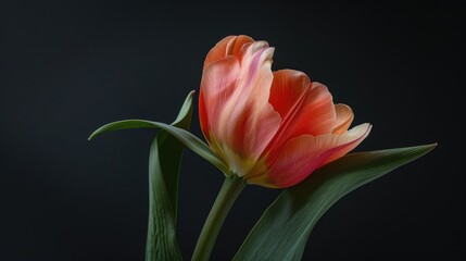 Tulip flower for postcard decoration and agriculture