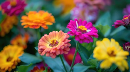 Vibrant morning blooms