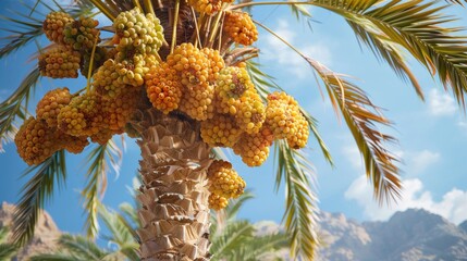 Fruiting date palm