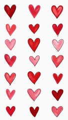 Love Illustrations Hand Drawn Heart Collection Creative Doodles