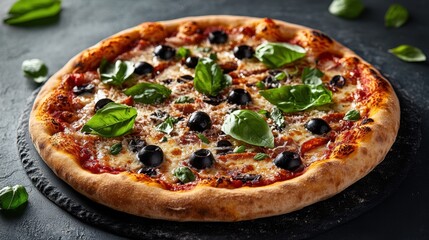 The Delicious Pizza with Herbs