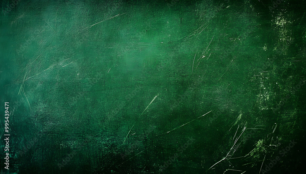 Sticker green grunge background with scratches