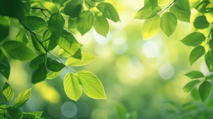 Obraz premium Spring Leaves Background