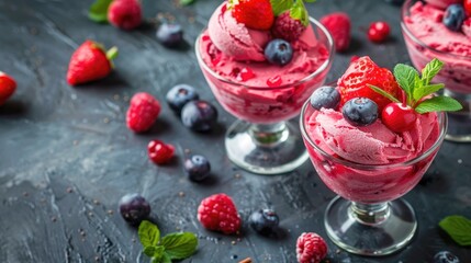 Frozen fruit based dessert