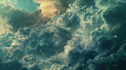 Fototapeta premium Storm clouds in the sky for postcards and banners