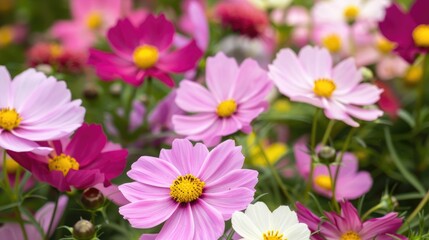 Flowering Herbaceous Plant Cosmos bipinnatus