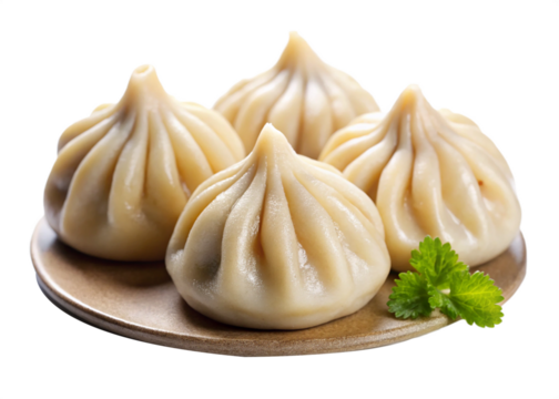 Steamy modak Dumpling on plate PNG
