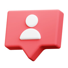 3d follower notification box