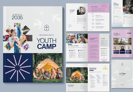 Youth Camp Brochure Template