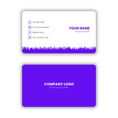 Minimalist Modern Business Card Design Template.