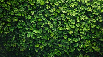 Obraz premium St Patrick s Day themed shamrock backdrop