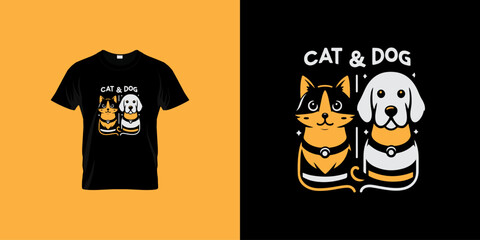 Pet t-shirt design, cat, dog animal, t-shirt design, t-shirt, typography t-shirt, design, cat and dog t-shirt,