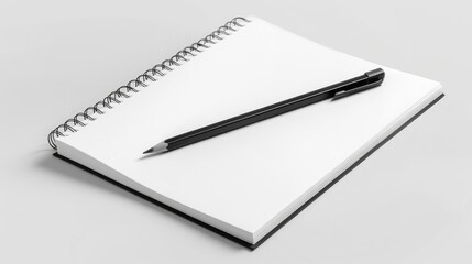 Pencil album mockup sketchbook template