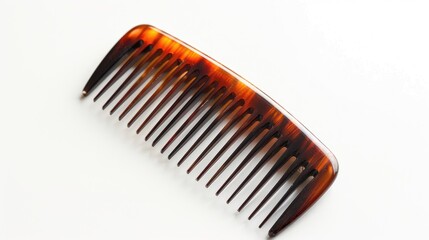 Isolated white background hair comb