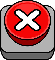 Obraz premium 엑스 버튼