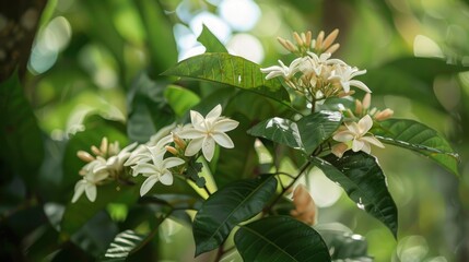Nusa Indah Putih Rubiaceae Family Shrub