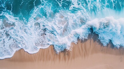 Sea wave on the sandy shore