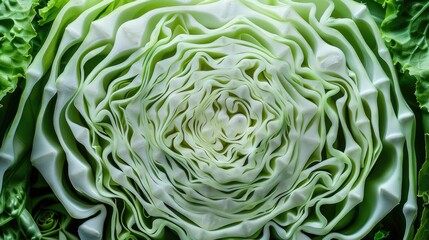Fototapeta premium Sliced cabbage from earlier in the day