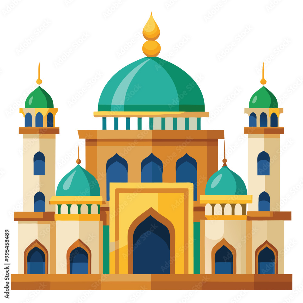 Wall mural Masjid vector illustration