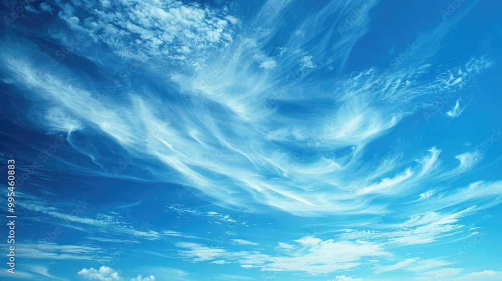 Wall mural sky of a blue tint