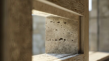 Screw built frame with text slot