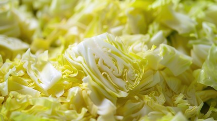 Sliced cabbage freshly prepared