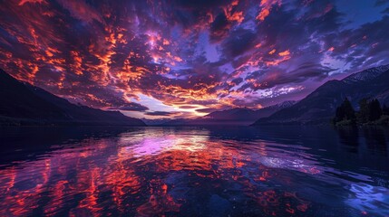 Fototapeta premium Nature s Stunning Sky Glow