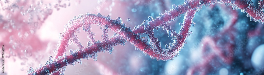 Poster a powerful visual metaphor of dna unraveling, with generational trauma encoded into each strand, hov